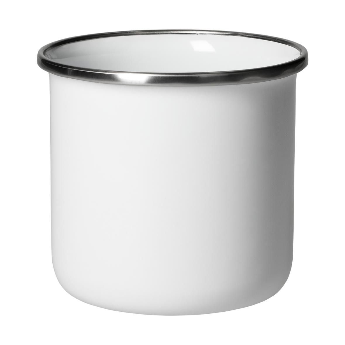 Emaille-Becher "Cozy",300 ml, weiß