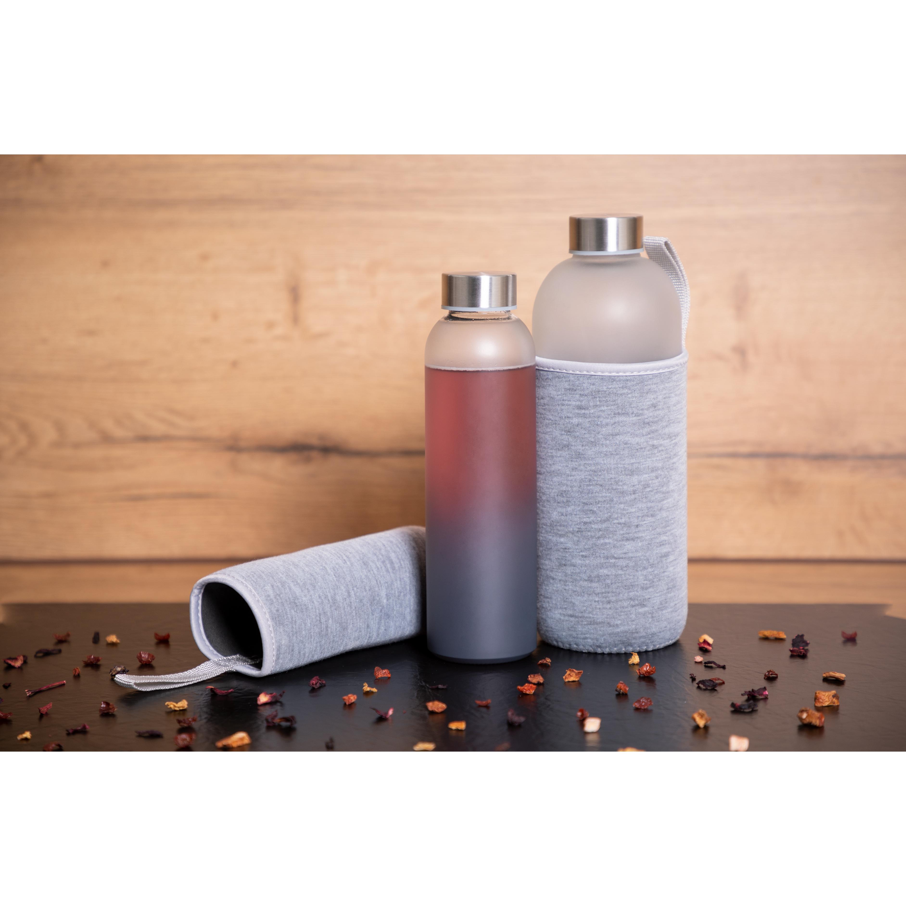 Glasflasche mit Hülle "Iced" 0,45 l