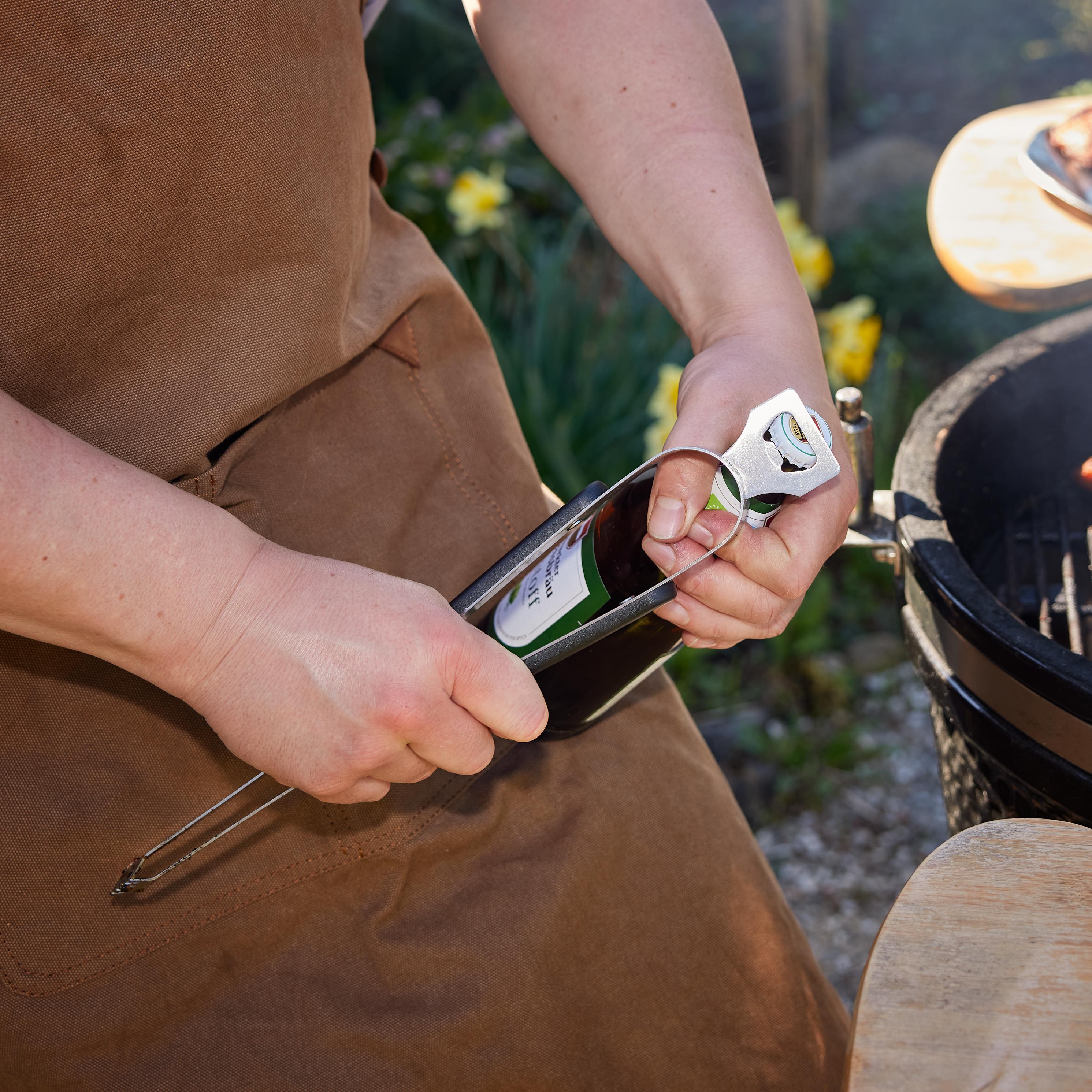 Grillzange "Opener" mit Kapselheber, 35 cm