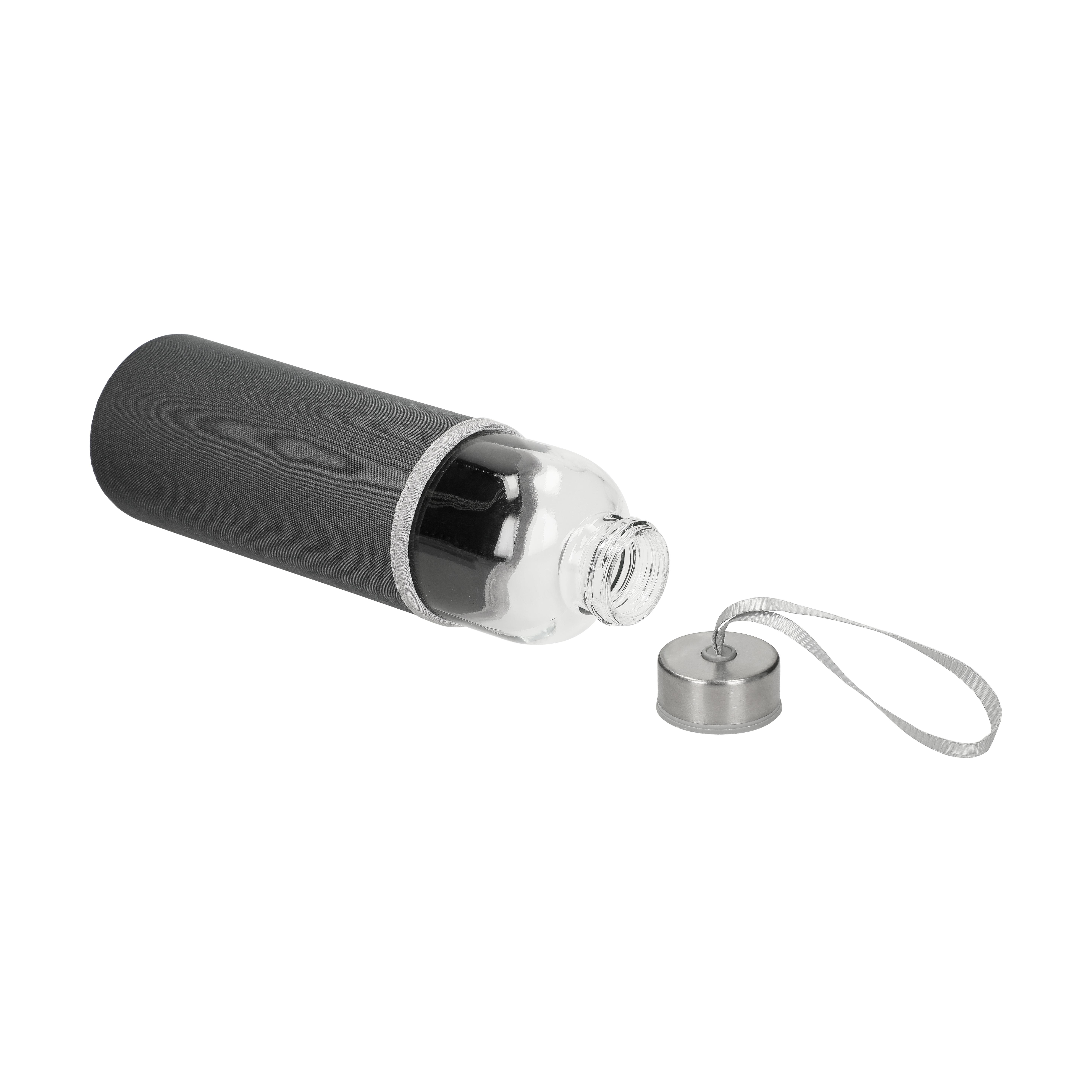 Glasflasche mit Hülle "Pure", 0,7l