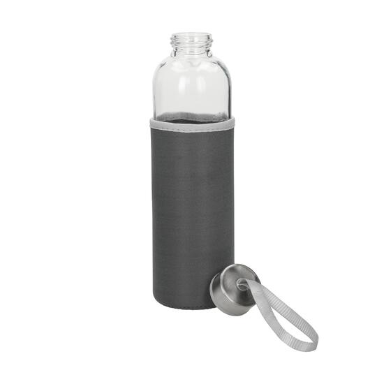 Glasflasche mit Hülle "Pure", 0,7l