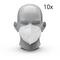 Atemschutzmaske "Easy2breathe" FFP2 NR,nur CE, 10er Set