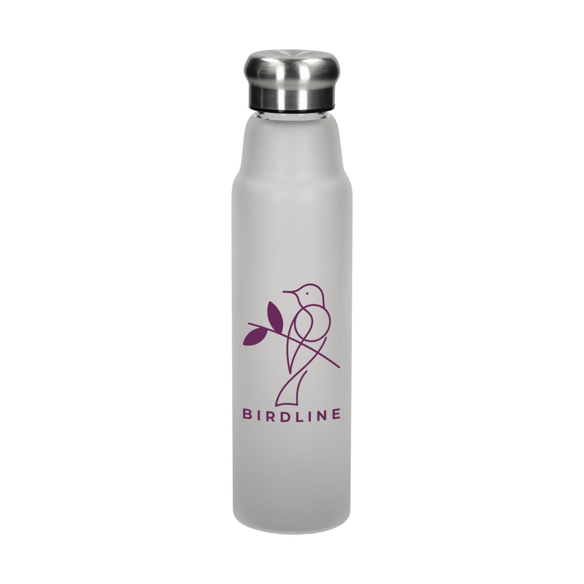 Glasflasche "Life" 700 ml, Frosted