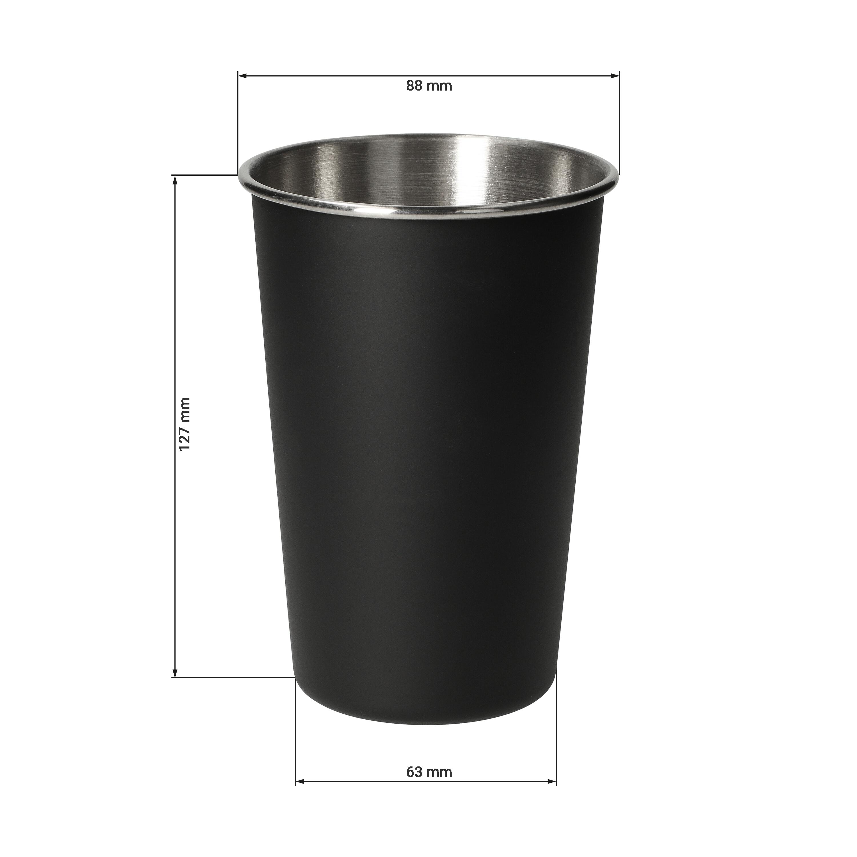 Edelstahlbecher "Metallo", 500 ml