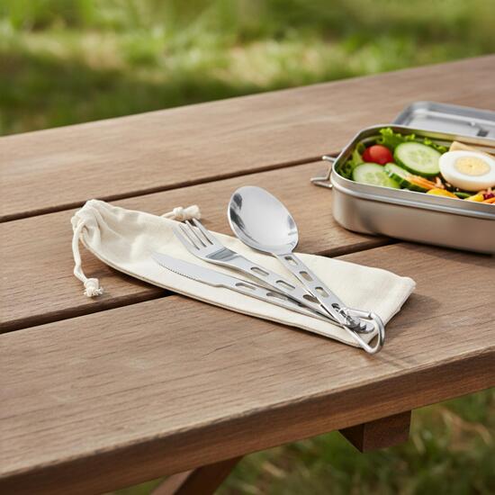 Outdoor-Besteck mit Karabiner "RONA"