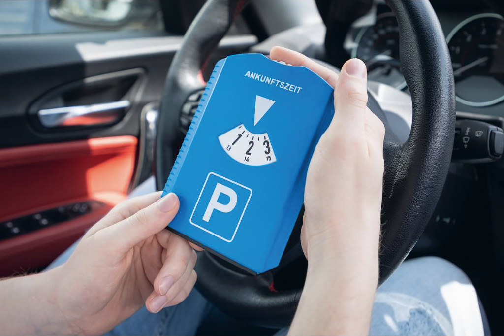 Parkscheibe "Prime" mit Chips