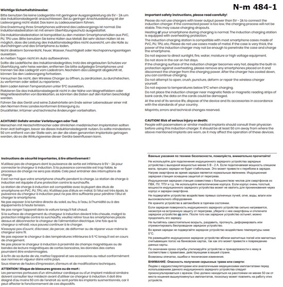 Wireless Charger 15 W schwarz