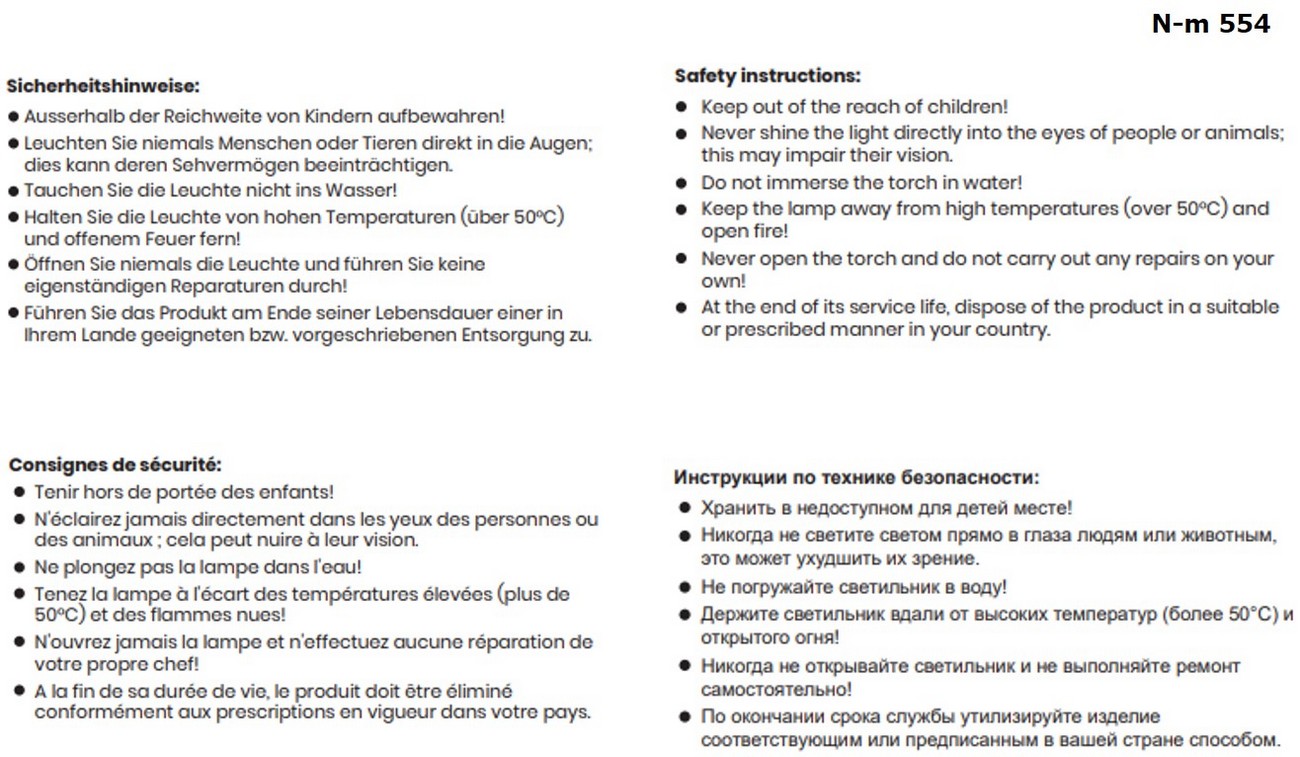 Aufladbare Taschenlampe