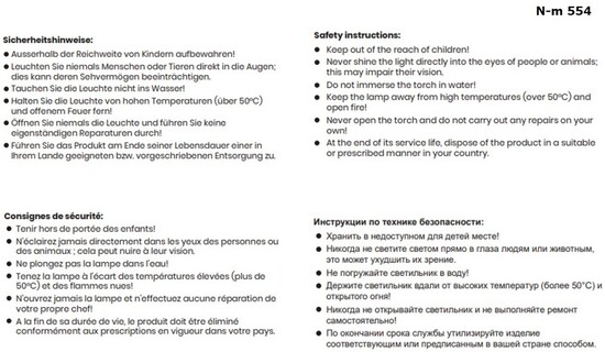 Aufladbare Taschenlampe