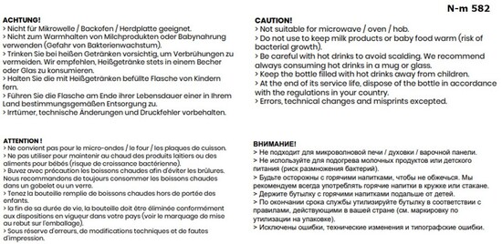 GRIP Vakuum Flasche weiss