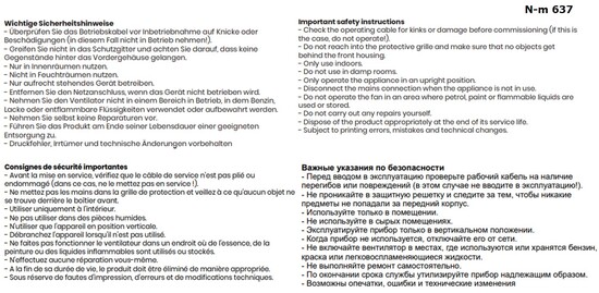 Tischventilator weiß