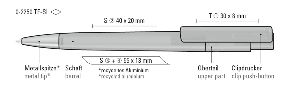 RECYCLED PET PEN PRO frozen SI