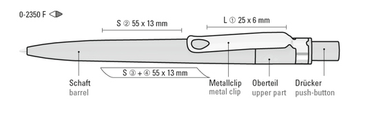 RECYCLED PET PEN CORE F