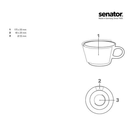 senator Fancy Cafe Set Pozellantasse mit Untertasse