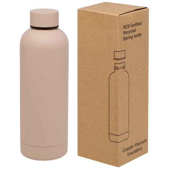 Spring 500 ml RCS-zertifizierte Kupfer-Vakuum Isolierflasche aus recyceltem Edelstahl