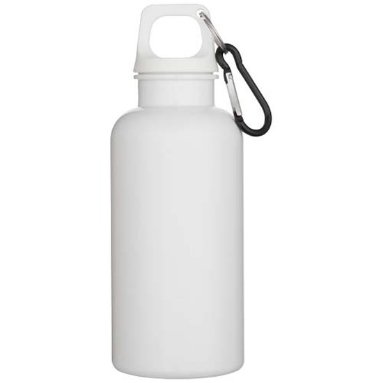 Oregon 400 ml einfarbige RS-zertifizierte Trinkflasche aus recyceltem Kunststoff mit Karabinerhaken
