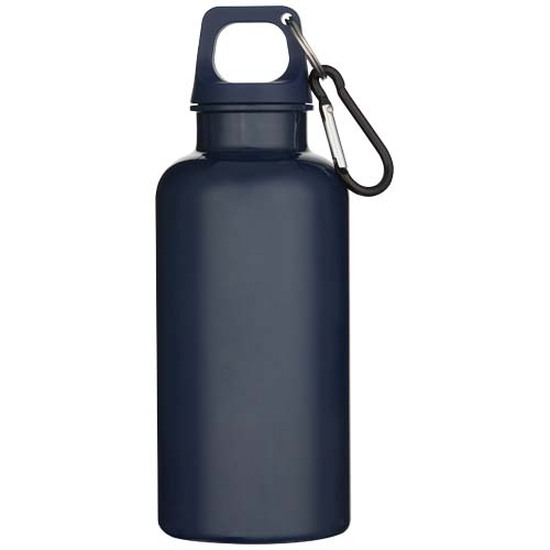 Oregon 400 ml einfarbige RS-zertifizierte Trinkflasche aus recyceltem Kunststoff mit Karabinerhaken