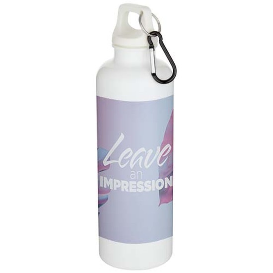Oregon 750 ml einfarbige RS-zertifizierte Wasserflasche aus recyceltem Kunststoff mit Karabinerhaken