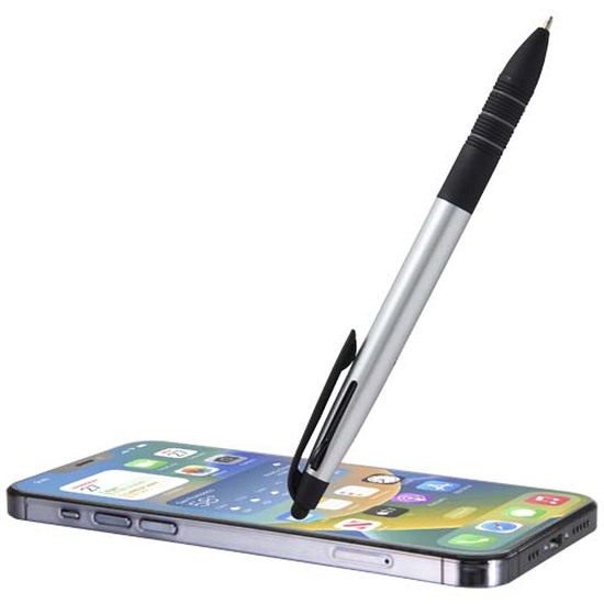 Trine 3-Farben RCS recycelter Kugelschreiber mit Stylus
