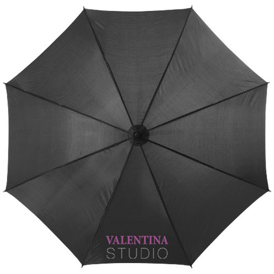 Kyle 23" Automatikregenschirm mit Holzstange und -griff