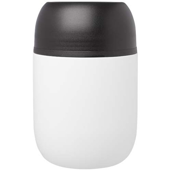 Supo 480 ml doppelwandiger Lunchpot aus recyceltem Edelstahl mit faltbarem Löffel