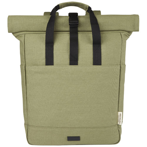 Joey 15" GRS Rolltop Laptoprucksack aus recyceltem Canvas 15 L