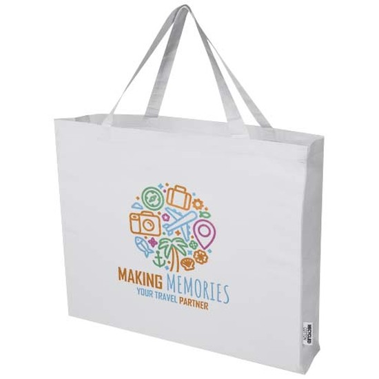 Odessa 220 g/m² Baumwoll Tragetasche aus GRS recycelter Baumwolle 40L