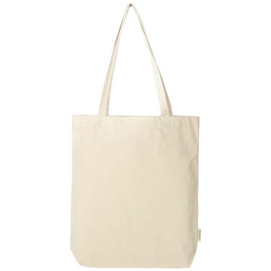 Odisha 180 g/m² OCS Bio-Tragetasche mit breitem Boden 11L