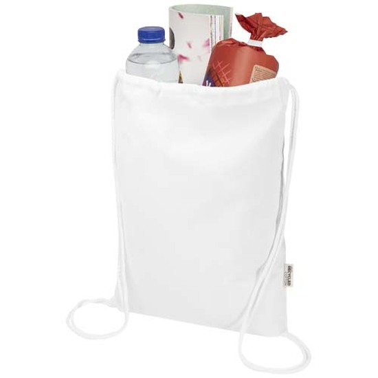 Peru Blend 180 g/m² Sportbeutel aus GRS recycelter Baumwolle 5L