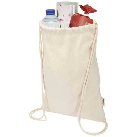 Peru Blend 180 g/m² Sportbeutel aus GRS recycelter Baumwolle 5L