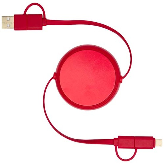 Alasia 100 cm 5-in-1 Kabel aus recyceltem Kunststoff und Aluminium, einziehbar, für Datenübertragung und mit 45W Schnellladung