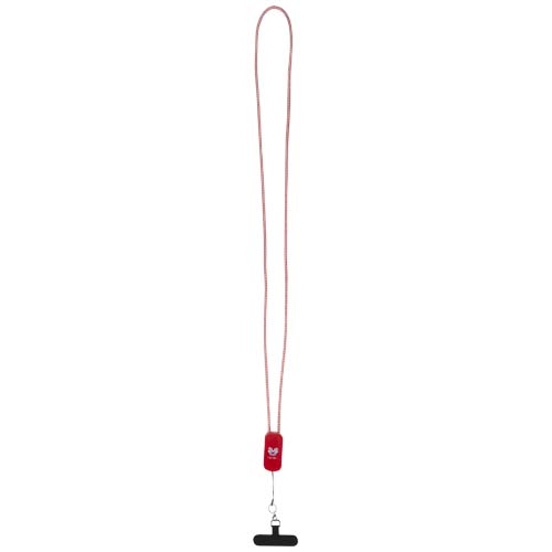 Anser Smartphone Lanyard aus recyceltem Kunststoff mit 27 W 5-in-1 integriertem Kabel