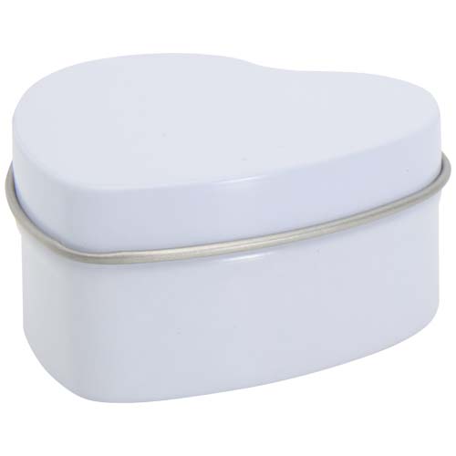 Blissful Herzförmige Zinnkerze mit Vanille Duft