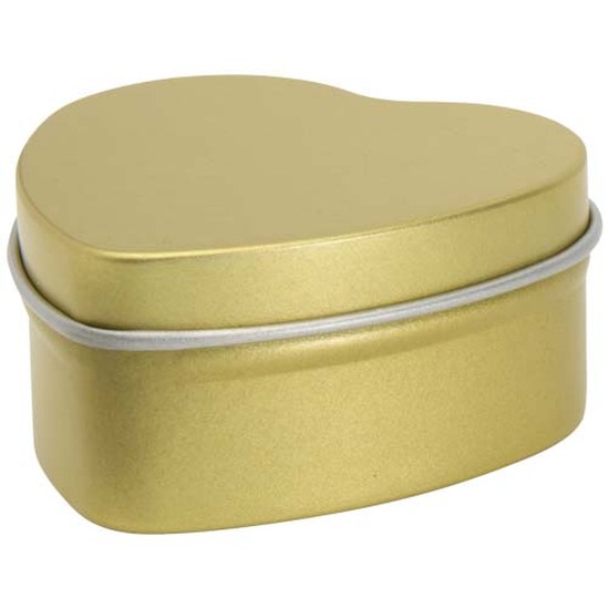 Blissful Herzförmige Zinnkerze mit Vanille Duft