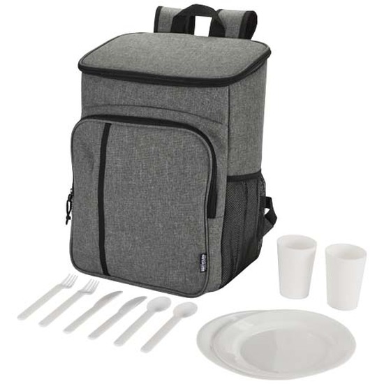 Tundra GRS recycelter Picknickkühlrucksack mit Besteckset 20L