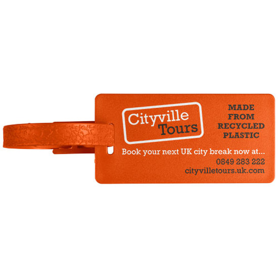 River Gepäckanhänger mit Fenster aus recyceltem Material