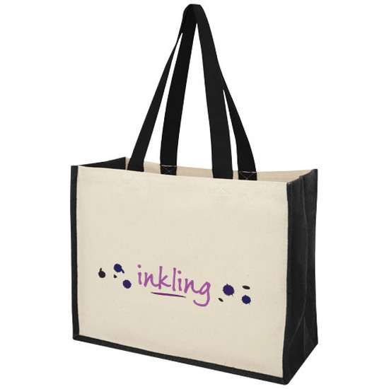 Varai 320 g/m Canvas und Jute Einkaufstasche 23L