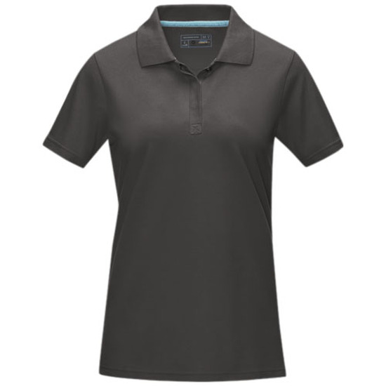 Graphite Poloshirt aus Bio-Baumwolle für Damen
