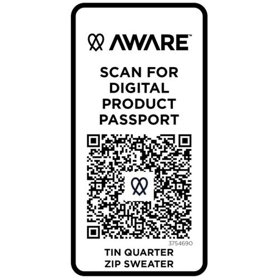 Tin Aware™ Pullover mit Half-Zip Reißverschluss aus recyceltem Material Unisex