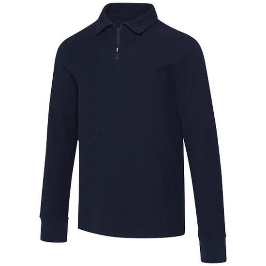 Zeus Langarm Poloshirt Unisex mit Reißverschluss