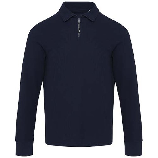 Zeus Langarm Poloshirt Unisex mit Reißverschluss