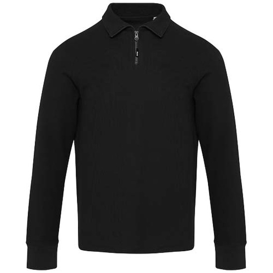 Zeus Langarm Poloshirt Unisex mit Reißverschluss