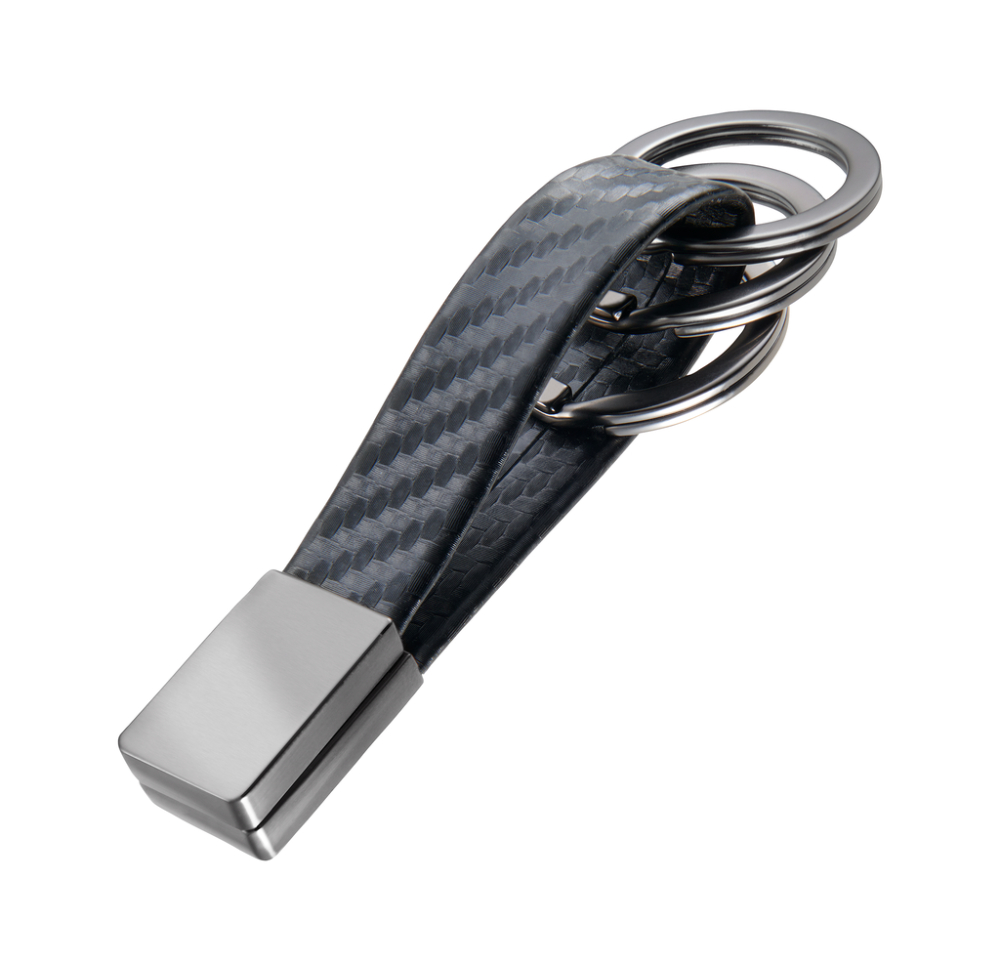 TROIKA Schlüsselanhänger TWISTER CARBON