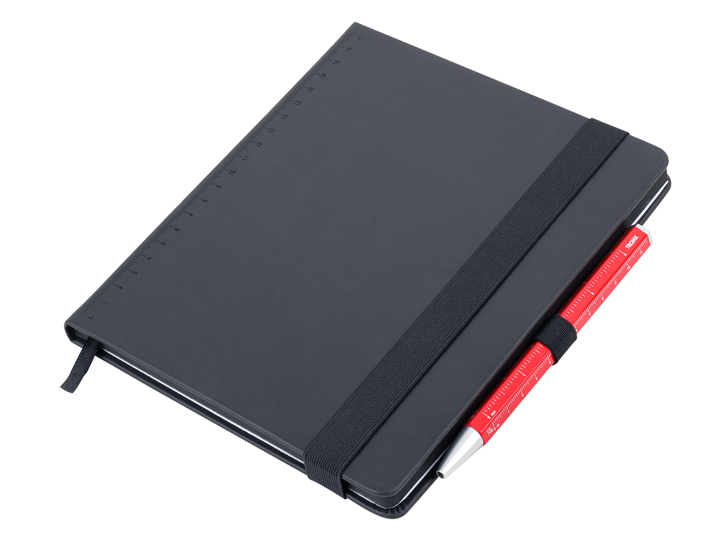 TROIKA Notizblock BLACK SLIMPAD A5