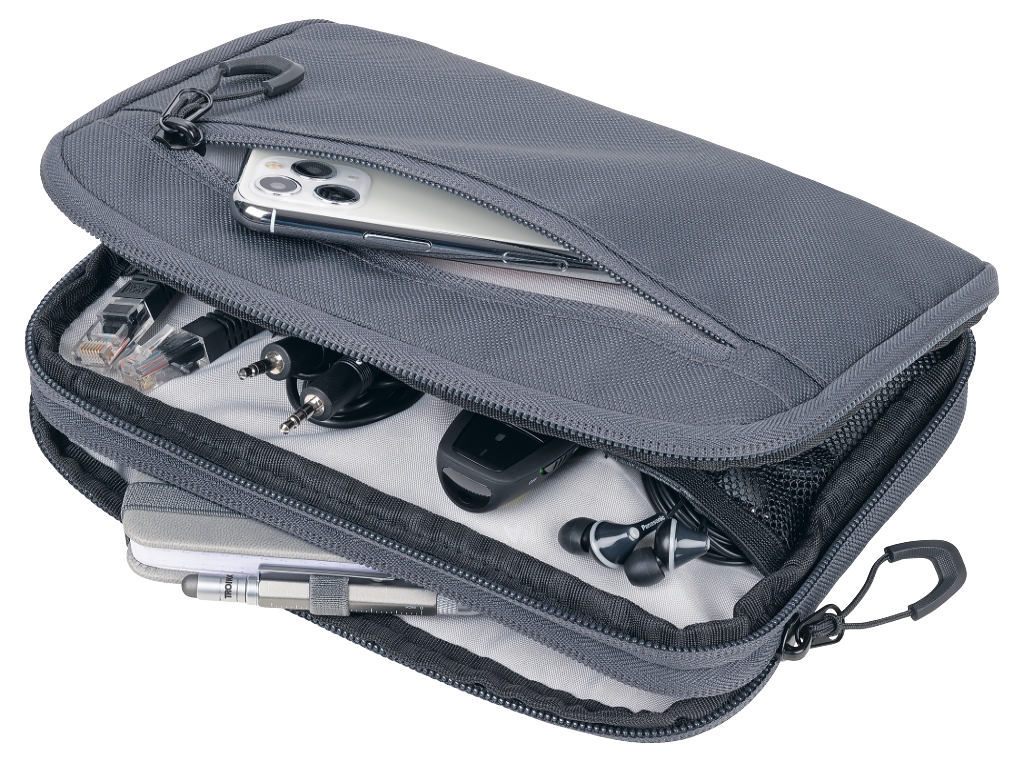 TROIKA Kabeltasche "BLUE CYCLE TECH POUCH 2"