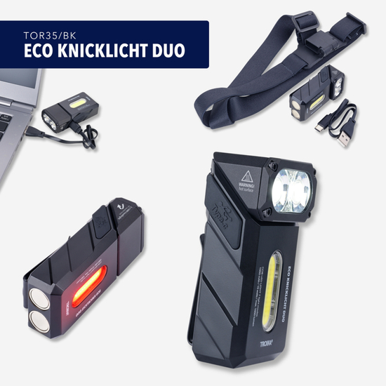 TROIKA Taschenlampe ECO KNICKLICHT DUO