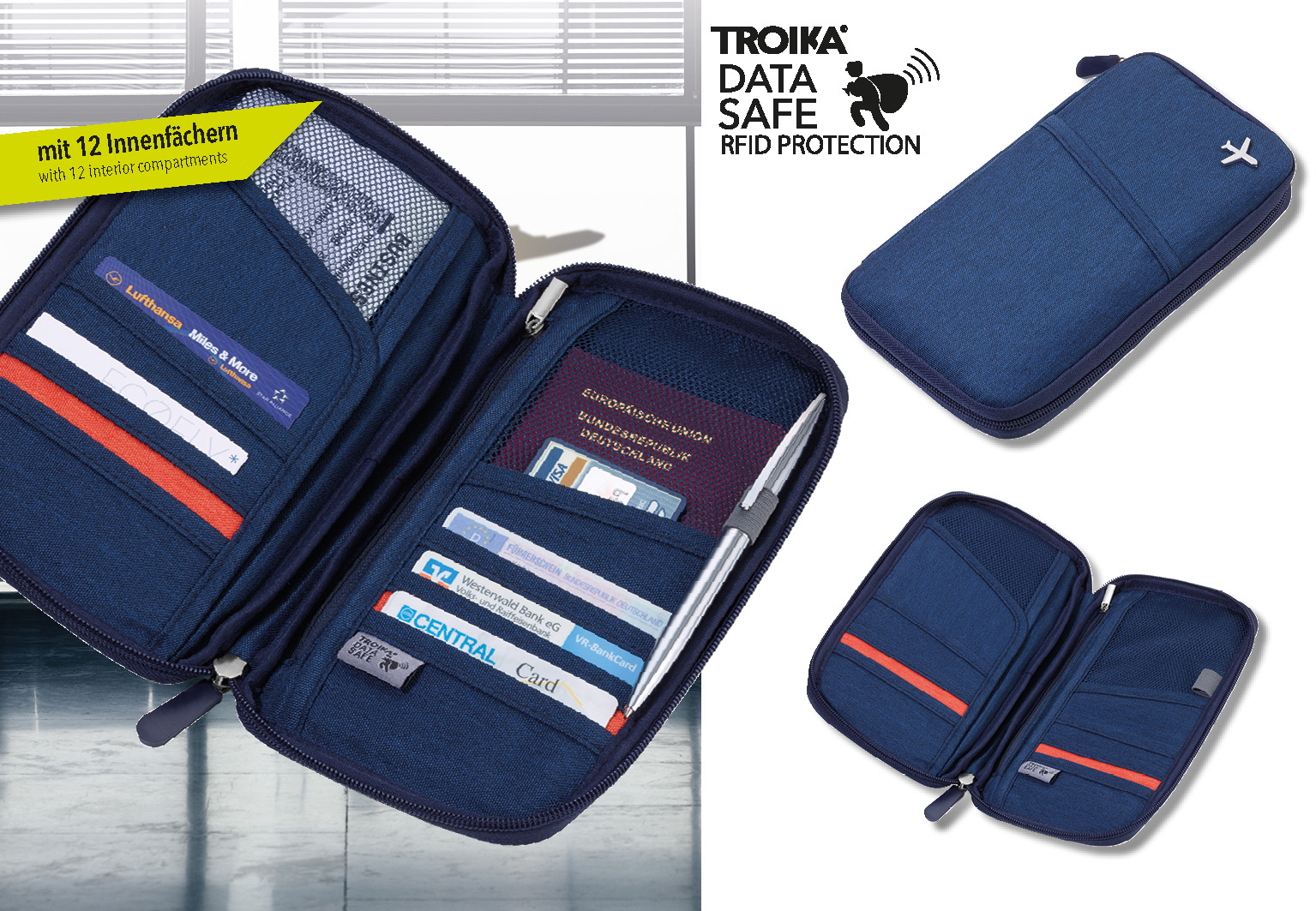 TROIKA Etui SAFE FLIGHT