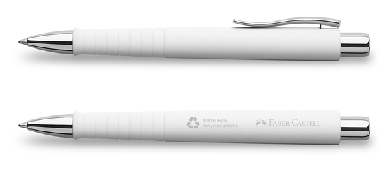 Kugelschreiber Poly Ball Recycling Weiß