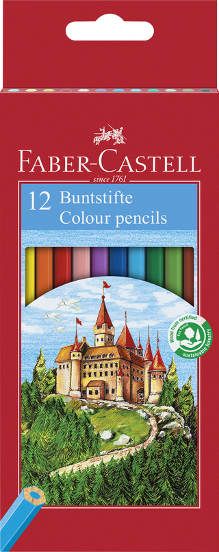Buntstift 12er Etui Castle