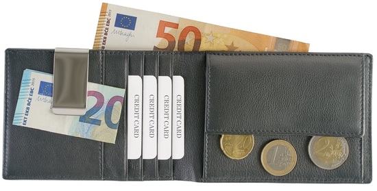 Geldscheintasche m.RFID Schutz